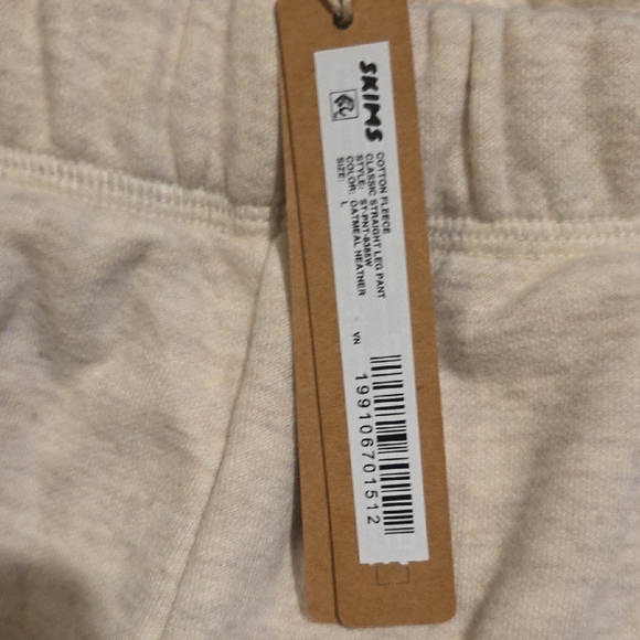 SKIMS Women's Cream Wide Leg Pants - Picture 2 of 7